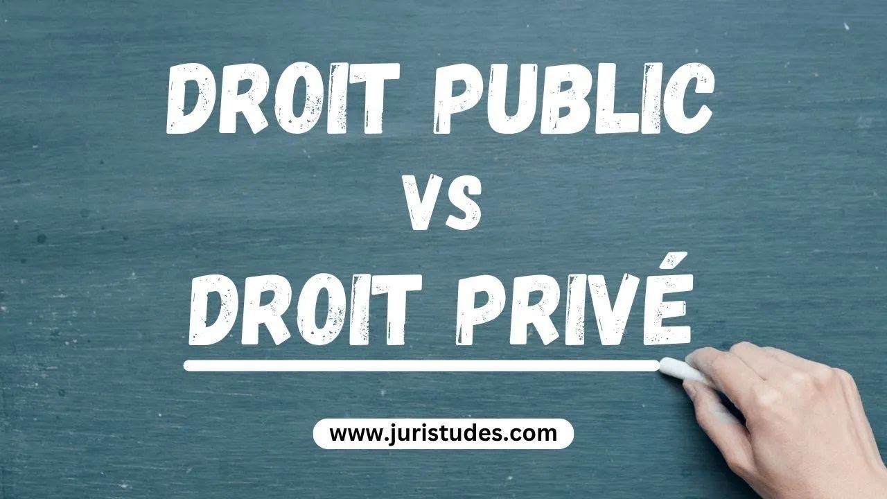 Les branches du droit (droit privé - droit public)