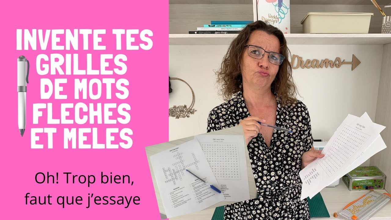 TUTO #2 // Inventez vos mots fléchés et mots mélés
