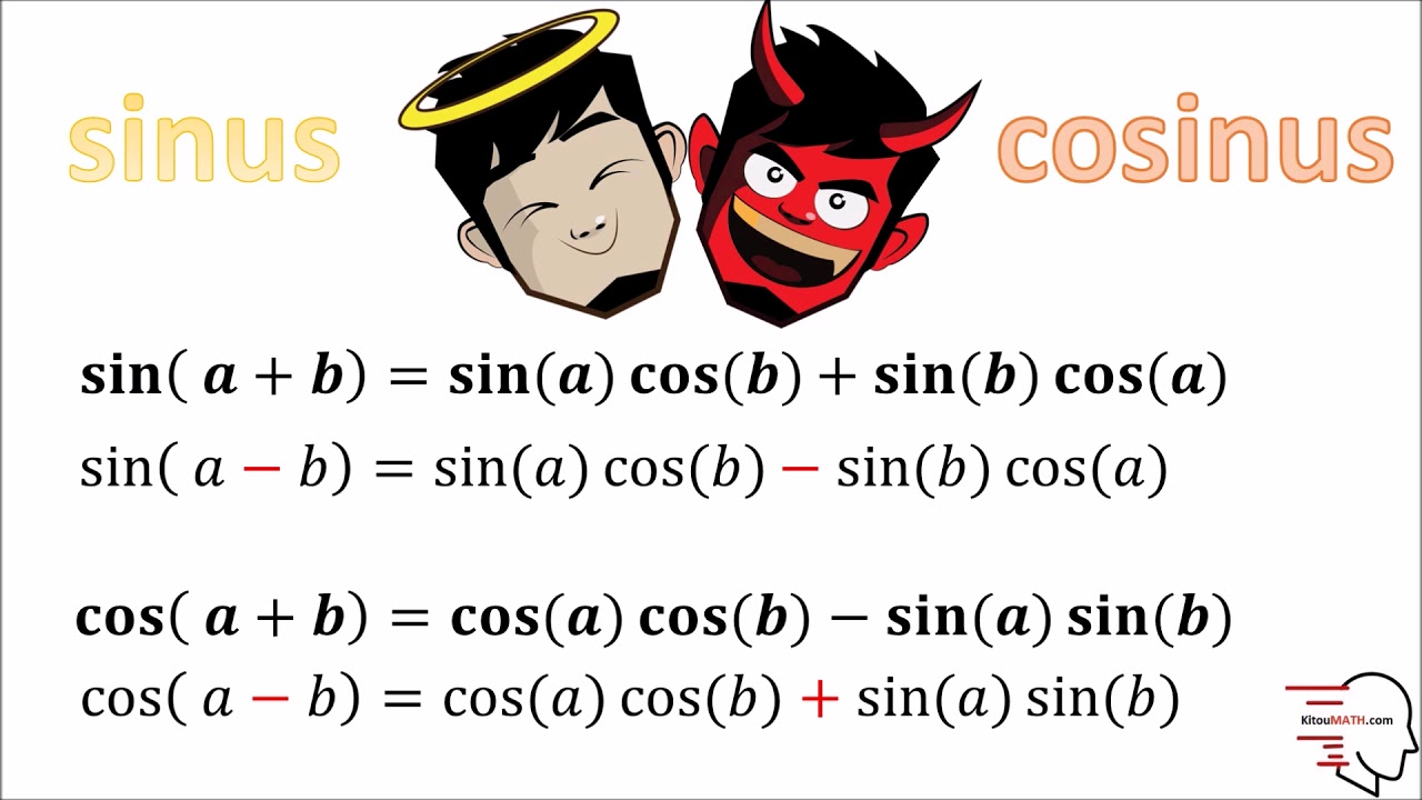 les formules de trigonométrie à apprendre sans peine ! astuce n°3